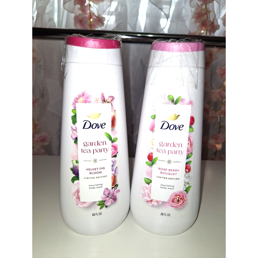 Dove Limited Edition Garden Tea Party Body Wash Bundle